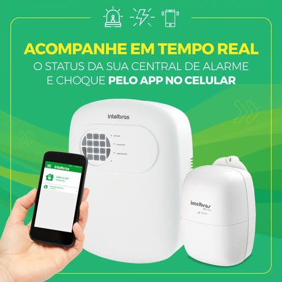 Central de alarme e choque via APP